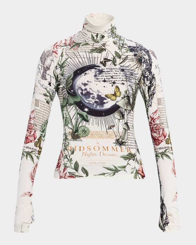 Dreamscape Delaina Long-Sleeve Turtleneck Top